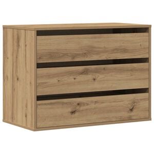 vidaXL Kommode Artisan-Eiche 80x41x58 cm Holzwerkstoff