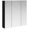 vidaXL Badezimmerspiegelschrank Schwarz Eichen-Optik 70 x 14,5 x 70 cm