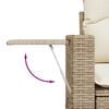 vidaXL Gartensofa-set 12 pcs Beige Poly-Rattan