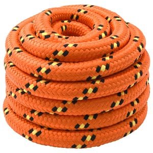 vidaXL Bootsseil 3 mm 5 m Orange PP