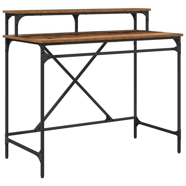 vidaXL Schreibtisch Altholz 100 x 50 x 90 cm Holzwerkstoff