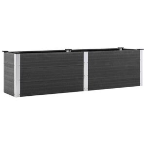 vidaXL Garten-Hochbeet 200x50x54 cm WPC Grau