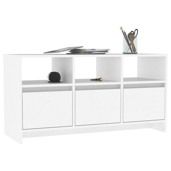 vidaXL TV-Schrank Wei&szlig; 102x37,5x52,5 cm Holzwerkstoff