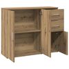vidaXL Sideboard Artisan-Eiche 91 x 29,5 x 75 cm Holzwerkstoff