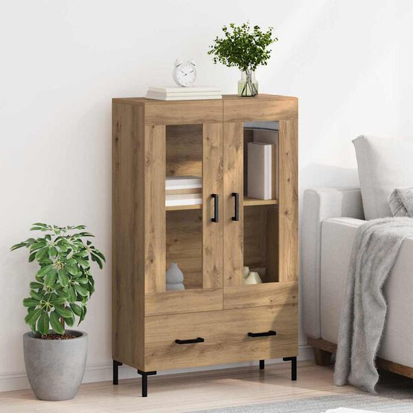 vidaXL Highboard Artisan-Eiche 69,5 x 31 x 115 cm Holzwerkstoff