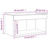 vidaXL TV-Schrank mit LED-Leuchten Sonoma-Eiche 60x30x30 cm