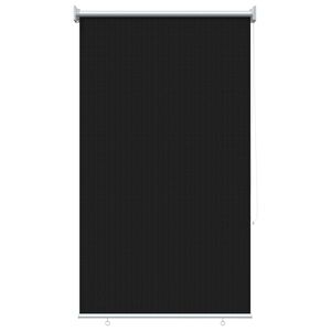 vidaXL Au&szlig;enrollo 90% UV-Block Schwarz 80 x 140 cm HDPE
