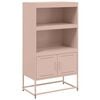 vidaXL Highboard Rosa 68,5x38,5x123,5 cm Stahl
