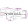 vidaXL Tagesbett mit Matratze 90x190 cm Massivholz Kiefer
