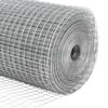 vidaXL Zaunpfosten Silber 50 x 1 m (16 x 16 mm Maschen) Stahl