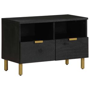 vidaXL TV-Schrank Schwarz 70x33x46 cm Holzwerkstoff