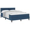 vidaXL Boxspringbett mit Kopfteil Blau 140 x 190 cm Stoff