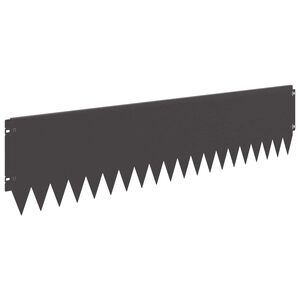 vidaXL Raseneinfassung 20 pcs 103 x 25 cm Stahl Schwarz