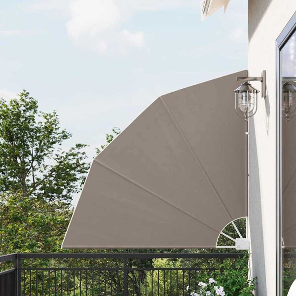vidaXL Balkon Sichtschutz Taupe 140 x 140 cm Polyester