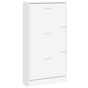 vidaXL Schuhschrank Wei&szlig; 59 x 17 x 108 cm Holzwerkstoff