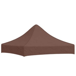 vidaXL Partyzelt-Dach 2x2 m Braun 270 g/m&sup2;