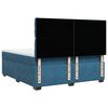 vidaXL Boxspringbett mit Matratze Blau 180x200 cm Samt