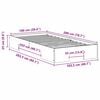 vidaXL Bodenbettgestell Braun 100 x 200 cm Massivholz Kiefer