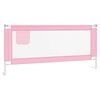 vidaXL Kleinkind-Bettschutzgitter Rosa 200x25 cm Stoff
