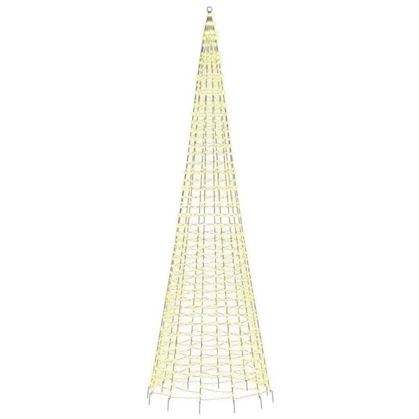vidaXL LED-Weihnachtsbaum 1534 LEDs Warmwei&szlig; 500 cm
