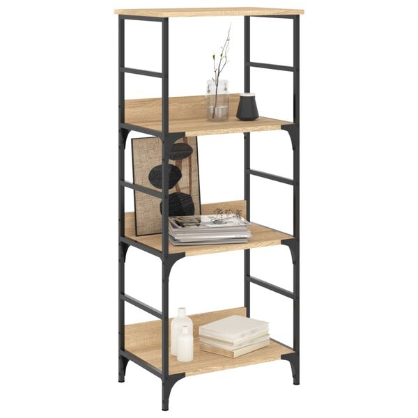 vidaXL B&uuml;cherregal Sonoma-Eiche 50x33x117,5 cm Holzwerkstoff