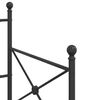 vidaXL Etagenbett ohne Matratze Schwarz 90x200 cm Stahl