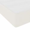 vidaXL Boxspringbett Creme und Wei&szlig; 140 x 200 cm Cordstoff