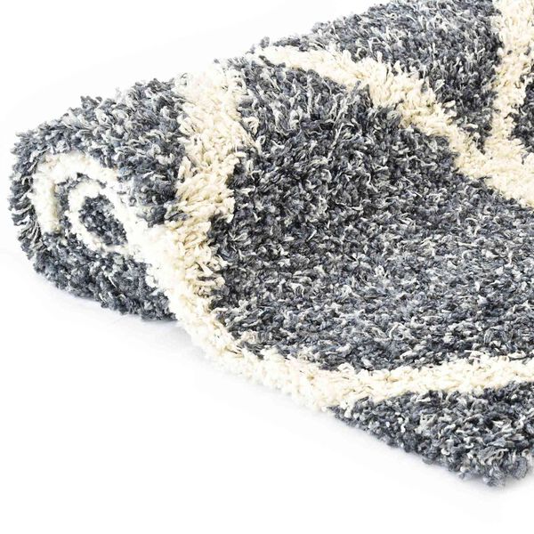 vidaXL Teppich Blau 140 x 200 cm Polyethylen