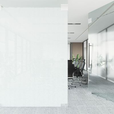 vidaXL Fensterfolie Statisch Matt Transparent Weiß 45x1000 cm PVC