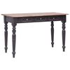 vidaXL Schreibtisch mit 3 Schubladen 117&times;57&times;75 cm Massivholz Mahagoni