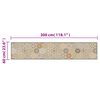 vidaXL K&uuml;chenteppich Waschbar Hexagon Pastell 60x300 cm Samt