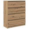 vidaXL Sideboard Artisan-Eiche 80x35x99 cm Holzwerkstoff