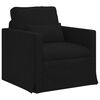 vidaXL Sofa 120cm 2 pcs Schwarz Metall