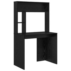 vidaXL Schreibtisch Schwarz Eichen-Optik 91 x 50 x 149 cm