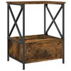 vidaXL Nachttisch R&auml;uchereiche 50x41x65 cm Holzwerkstoff