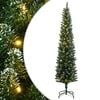 vidaXL K&uuml;nstlicher Weihnachtsbaum Schlank 300 LEDs 210 cm