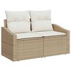 vidaXL Sofa Set mit Kissen 7 pcs Poly-Rattan