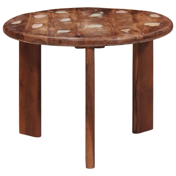 vidaXL Nesting-Couchtische 3 pcs Mehrfarbig Massives Altholz