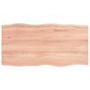 vidaXL Tischplatte 100x50x(2-6) cm Massivholz Behandelt Baumkante