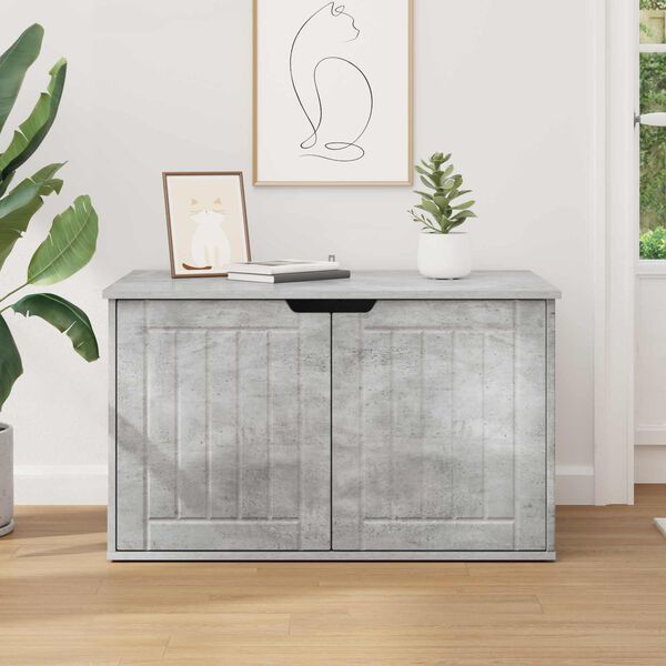 vidaXL Katzenhaus Beton 85 x 55 x 50,5 cm Holzwerkstoff