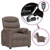 vidaXL Massagesessel Elektrisch Taupe Stoff