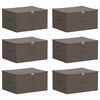 vidaXL Aufbewahrungsbox 6 Stk. Vliesstoff 50 x 30 x 25 cm 37,5 L Grau