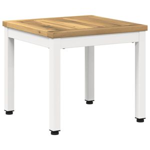 vidaXL Couchtisch Wei&szlig; 40 x 40,5 x 36 cm Massivholz Akazie