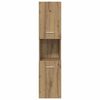 vidaXL Bad-Hängeschrank Artisan-Eiche 30x30x130 cm Holzwerkstoff