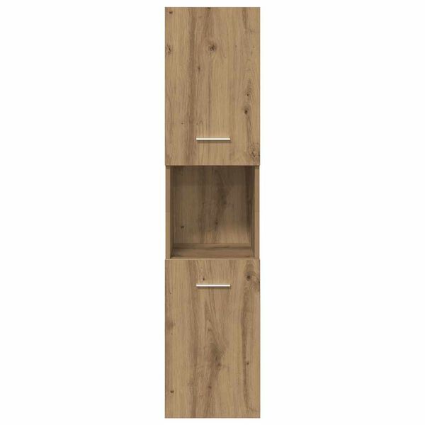 vidaXL Bad-Hängeschrank Artisan-Eiche 30x30x130 cm Holzwerkstoff