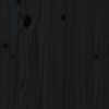 vidaXL Kopfteil Schwarz 140,5x4x100 cm Massivholz Kiefer