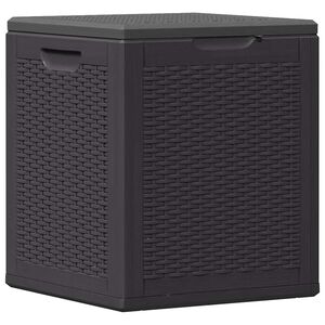 vidaXL Garten-Aufbewahrungsbox 90 L Schwarz PP Rattan