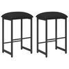vidaXL Barhocker 2 stk. Schwarz 40 x 32 x 64 cm Holzwerkstoff