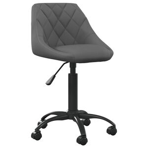 vidaXL B&uuml;rostuhl Dunkelgrau Samt