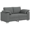 vidaXL Sofa 2 pcs Dunkelgrau 219 x 80 x 82 cm Stoff